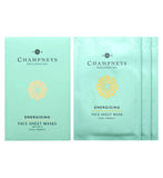 Champneys energising face sheet masks 35ml 3-pack, imported from the UK