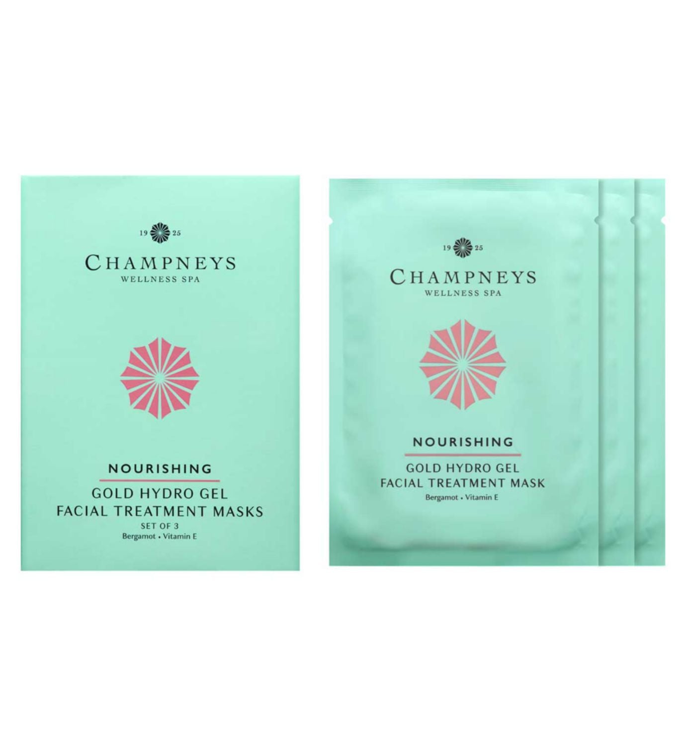 Champneys facial treatment nourishing hydro gel 15ml 3-pack (British brand)