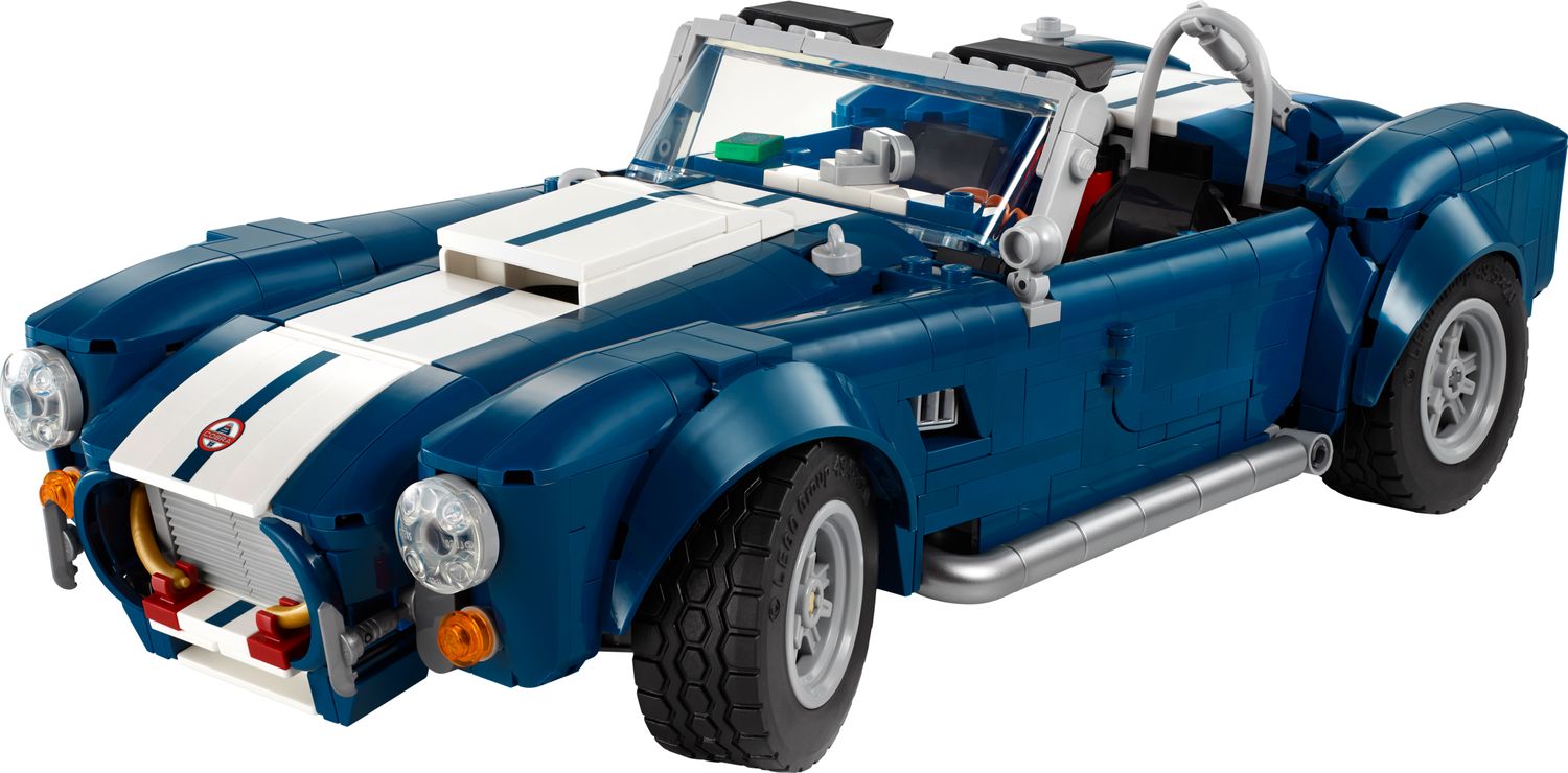 LEGO Shelby Cobra 427 S/C model car kit 1,241 pieces, UK version