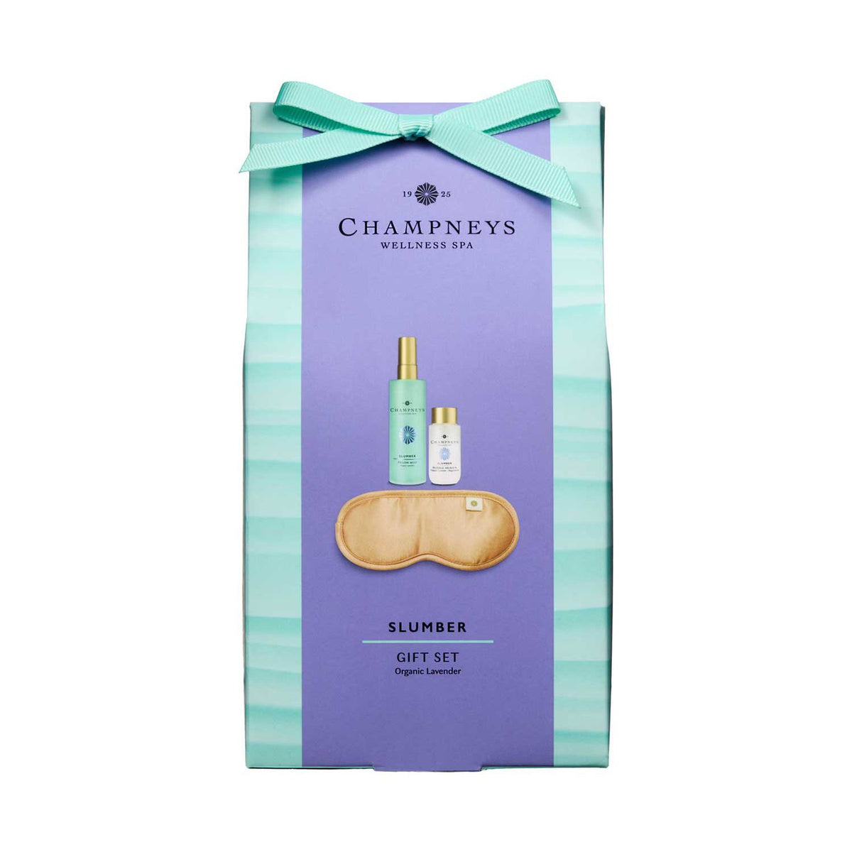 Champneys Slumber Gift Set - pillow mist, bubble bath, eye mask, UK version