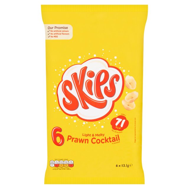 Skips Prawn Cocktail Multipack Crisps   6 per pack GOODS M&S   