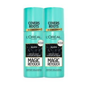 Boots L'Oreal Paris Magic Retouch Svart Rot-touch-up Hårspray x2 - Kjøp online på McGrocer