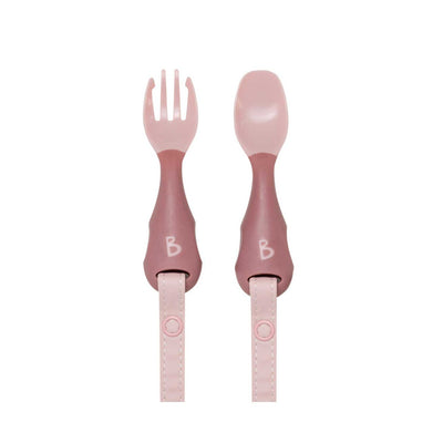 Boots Bibado Handi Cutlery Blush Two Pack Baby Cutlery- Buy online at McGrocer