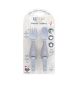 Bibado Handi Besteck Ansteckbar Baby Besteck Nebel Zwei-Pack