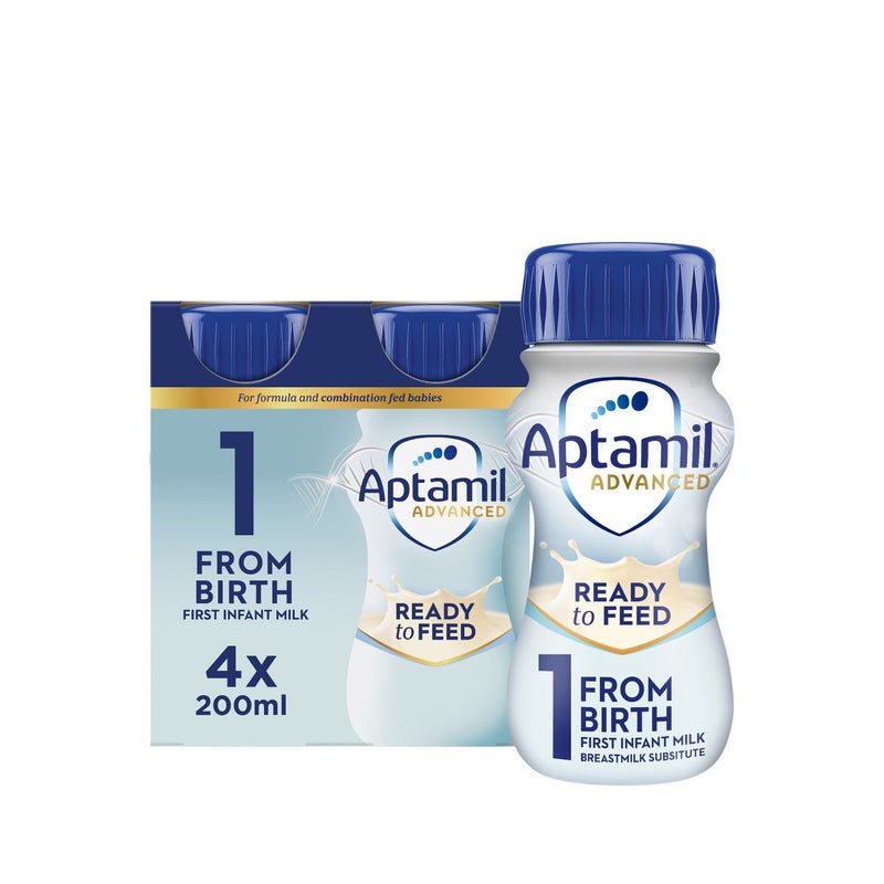 Aptamil Advanced 1 Infant Formula Liquid 4x200ml - British product