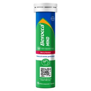 Berocca Mind Berry nutritional supplement tablets 15 pack - British product
