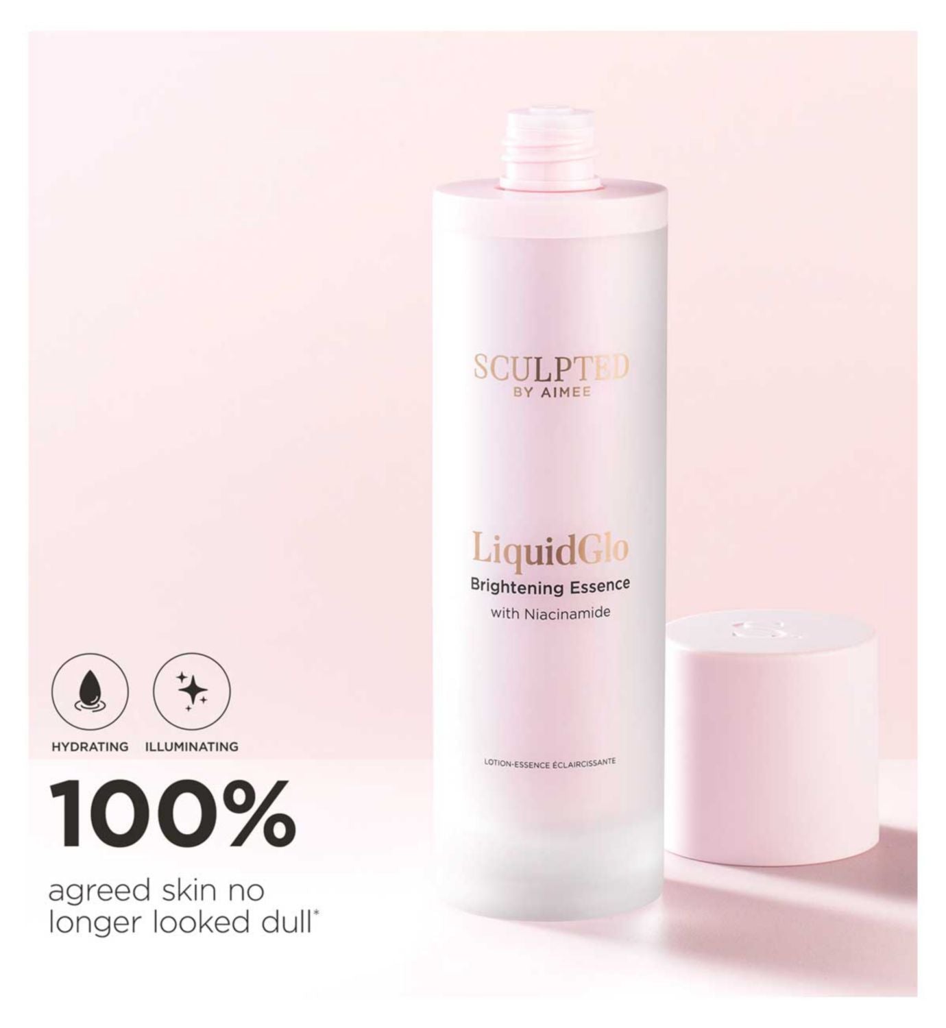Sculpted by Aimee Liquidglo brightening essence 100ml - British product