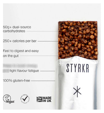 Styrkr BAR50 Mørk sjokoladebiter Energibar 70g
