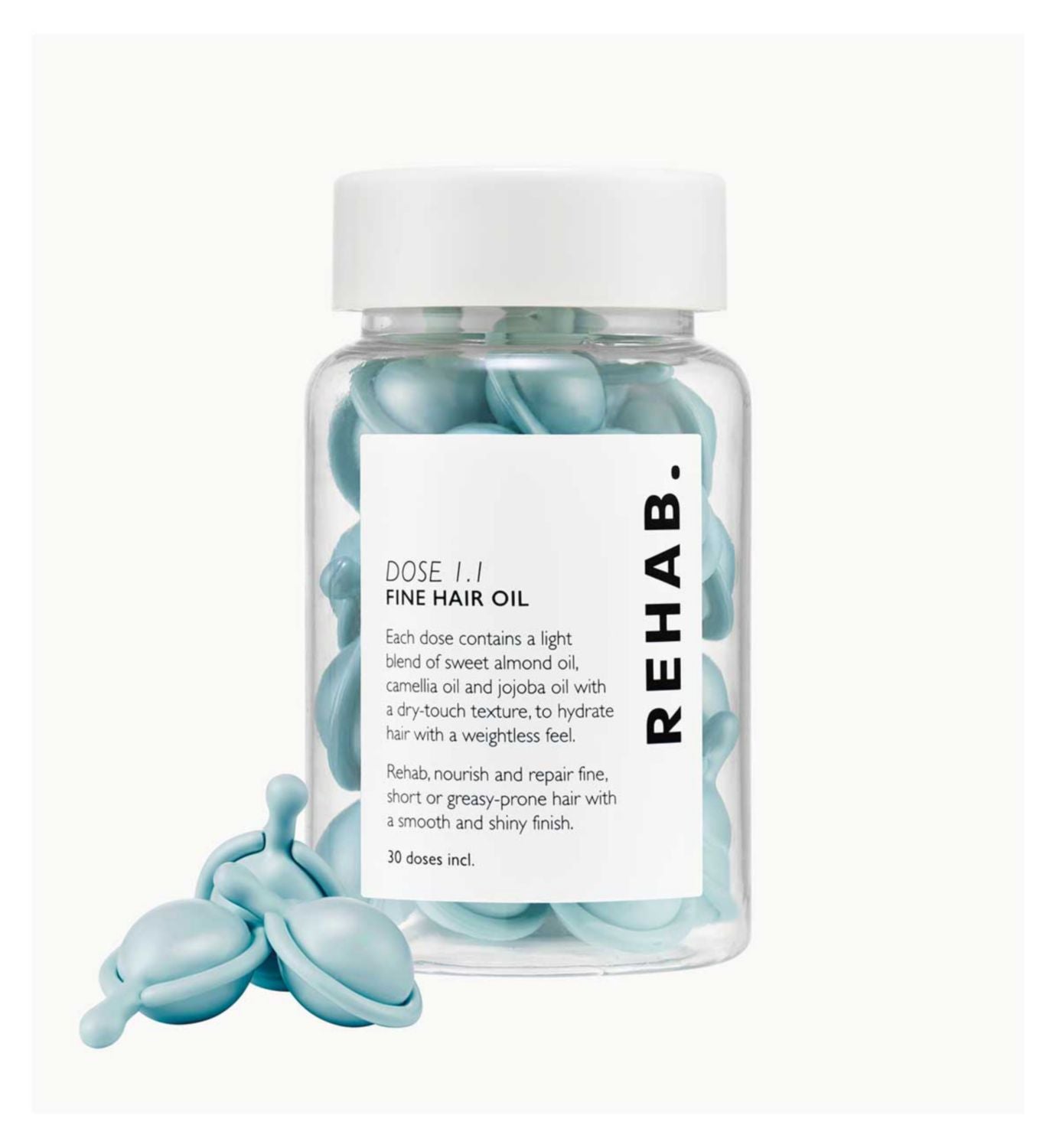 REHAB Dose 1.1 Fine Hair Oil 30ml, UK version