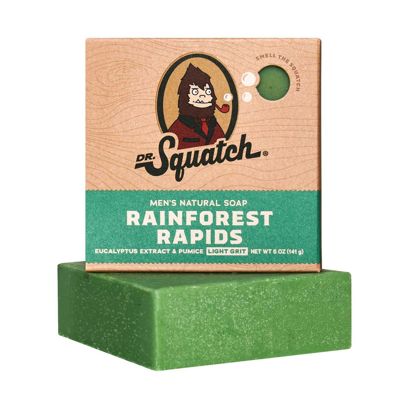 Dr. Squatch soap bar Rainforest Rapids 141.7g (British brand)