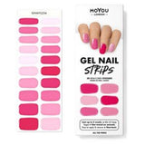 MoYou London Gel Nail Strips All The Pinks 20 pieces, imported from the UK
