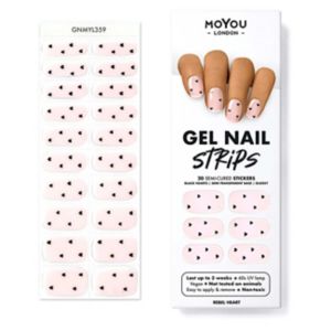 MoYou Gel Nail Strip Rebel Heart 20 pieces, imported from the UK