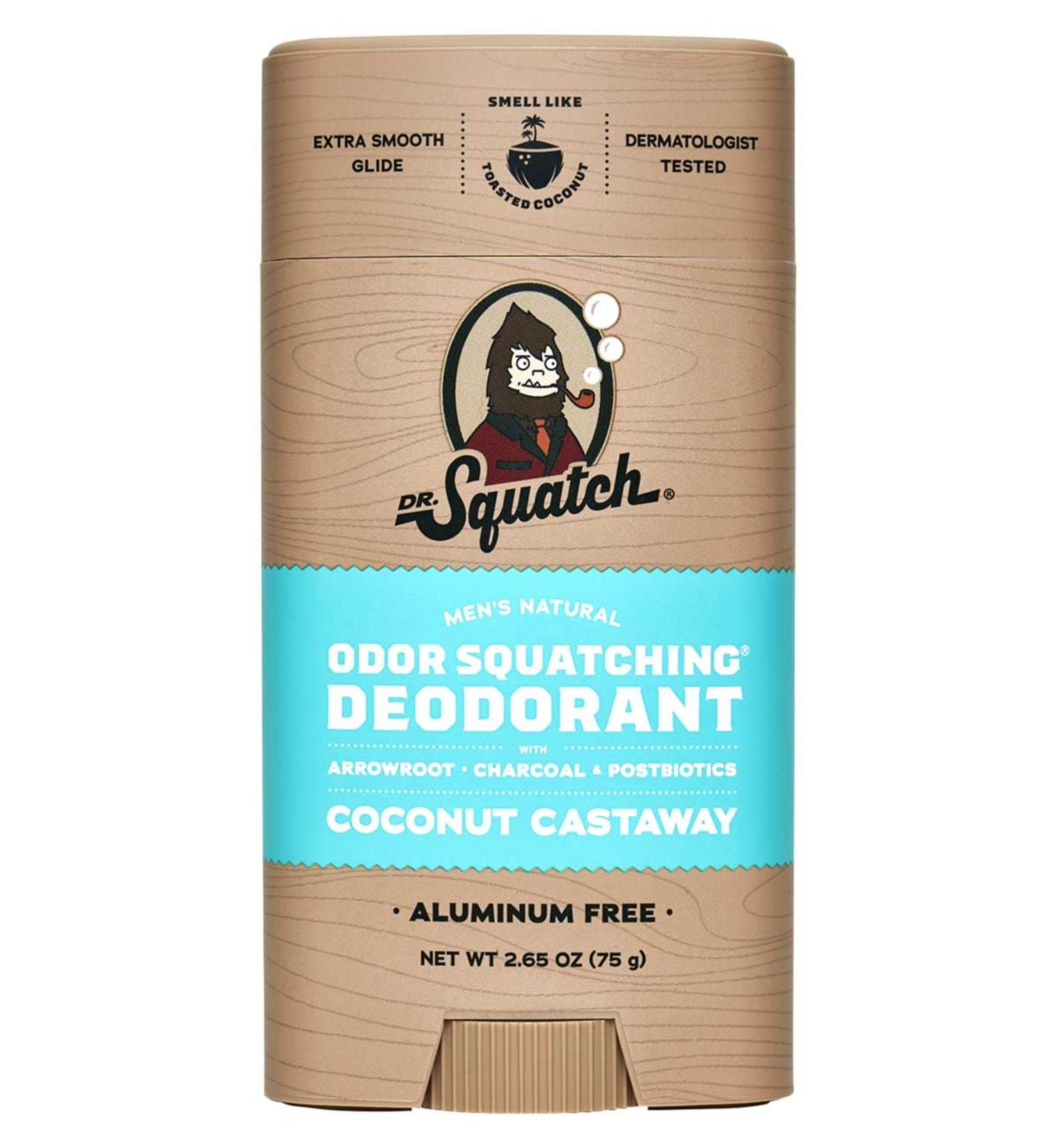 Dr. Squatch deodorant stick Coconut Castaway 75g (British brand)