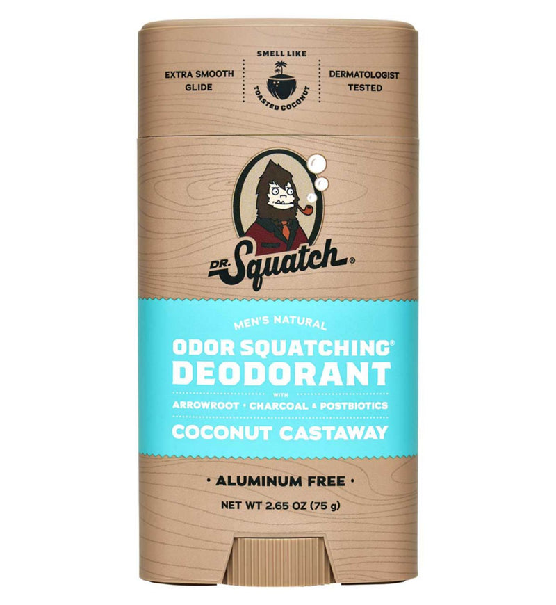 Dr. Squatch deodorant stick Coconut Castaway 75g (British brand)