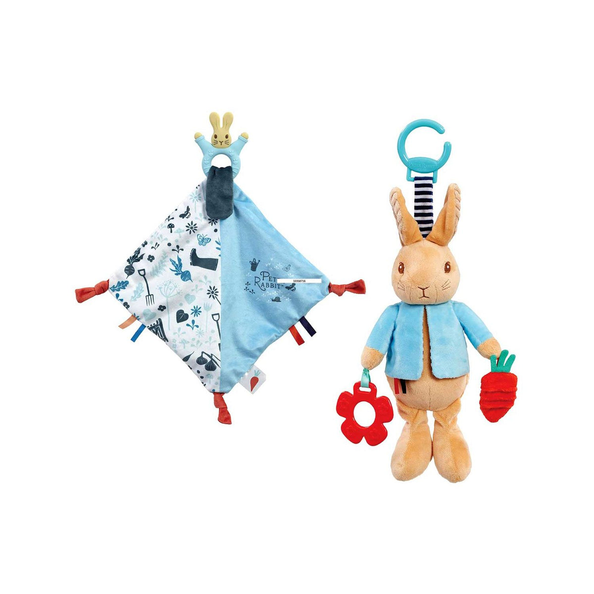 Peter Rabbit baby toy bundle with activity toy and comforter, imported from the UK