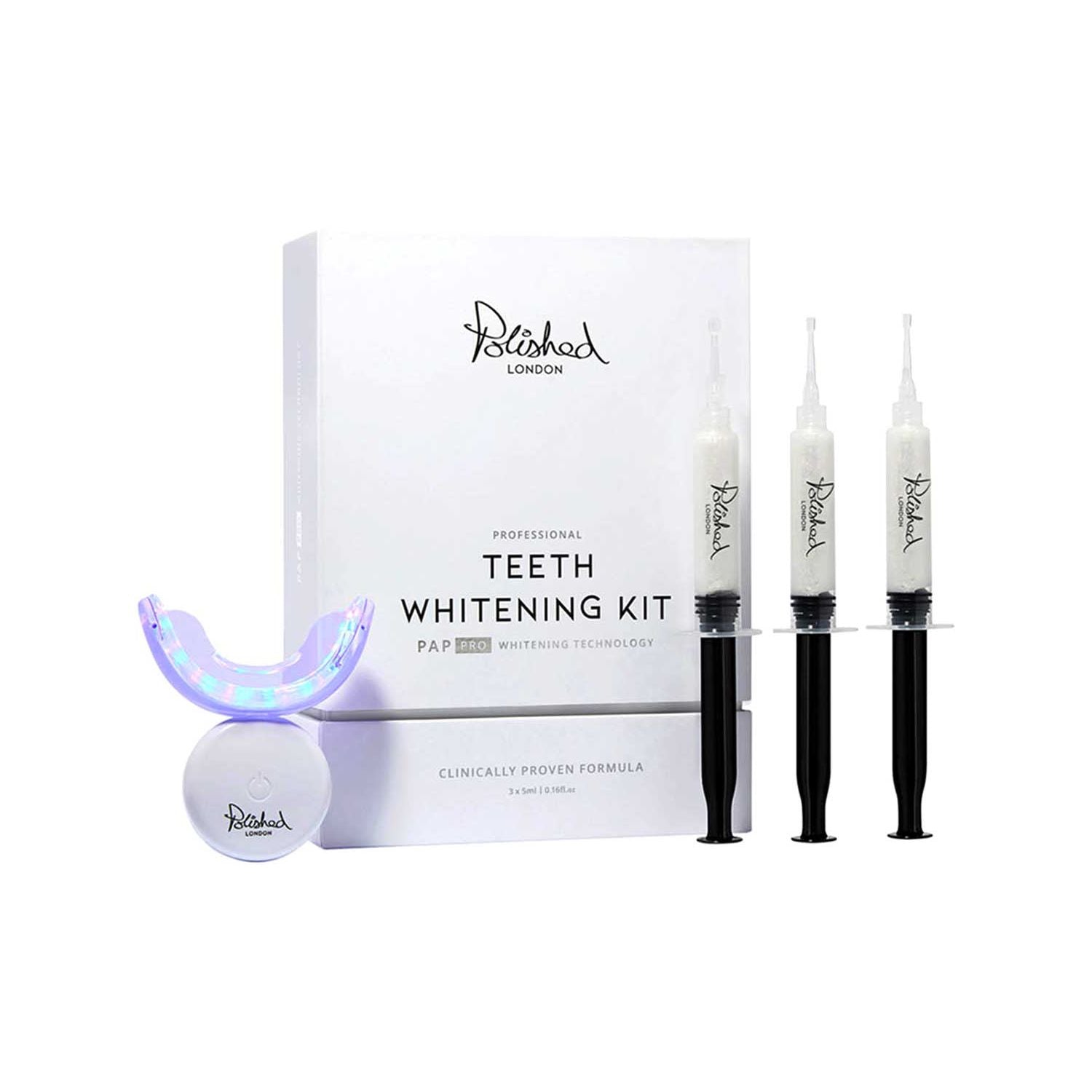 Polished London PAP Pro teeth whitening kit 5ml 3s, UK version