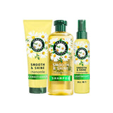 Herbal Essences chamomile hair bundle with shampoo, conditioner, and leave-in treatment, UK version