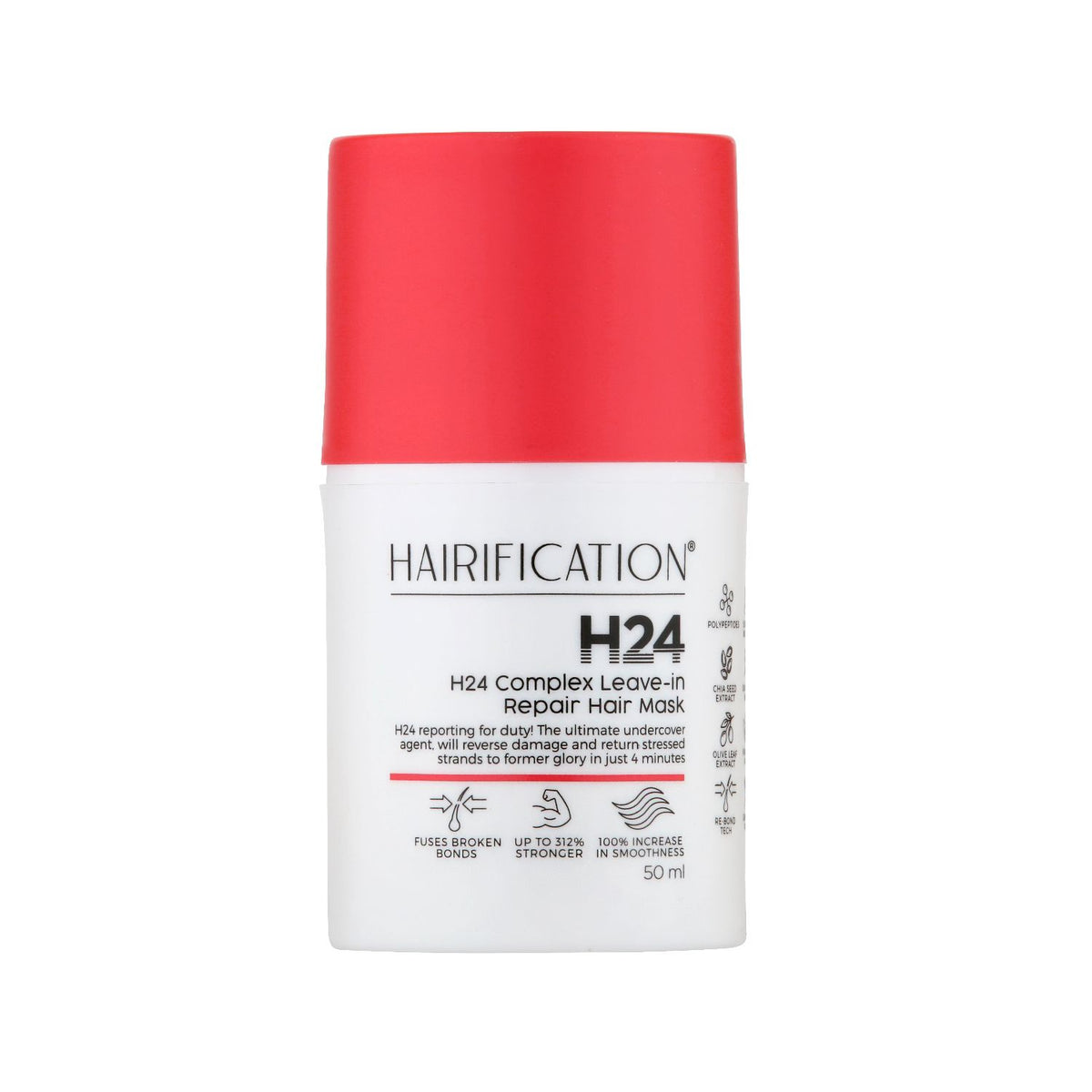 Hairification H24 Complex leave-in repair mask 50ml, imported from the UK