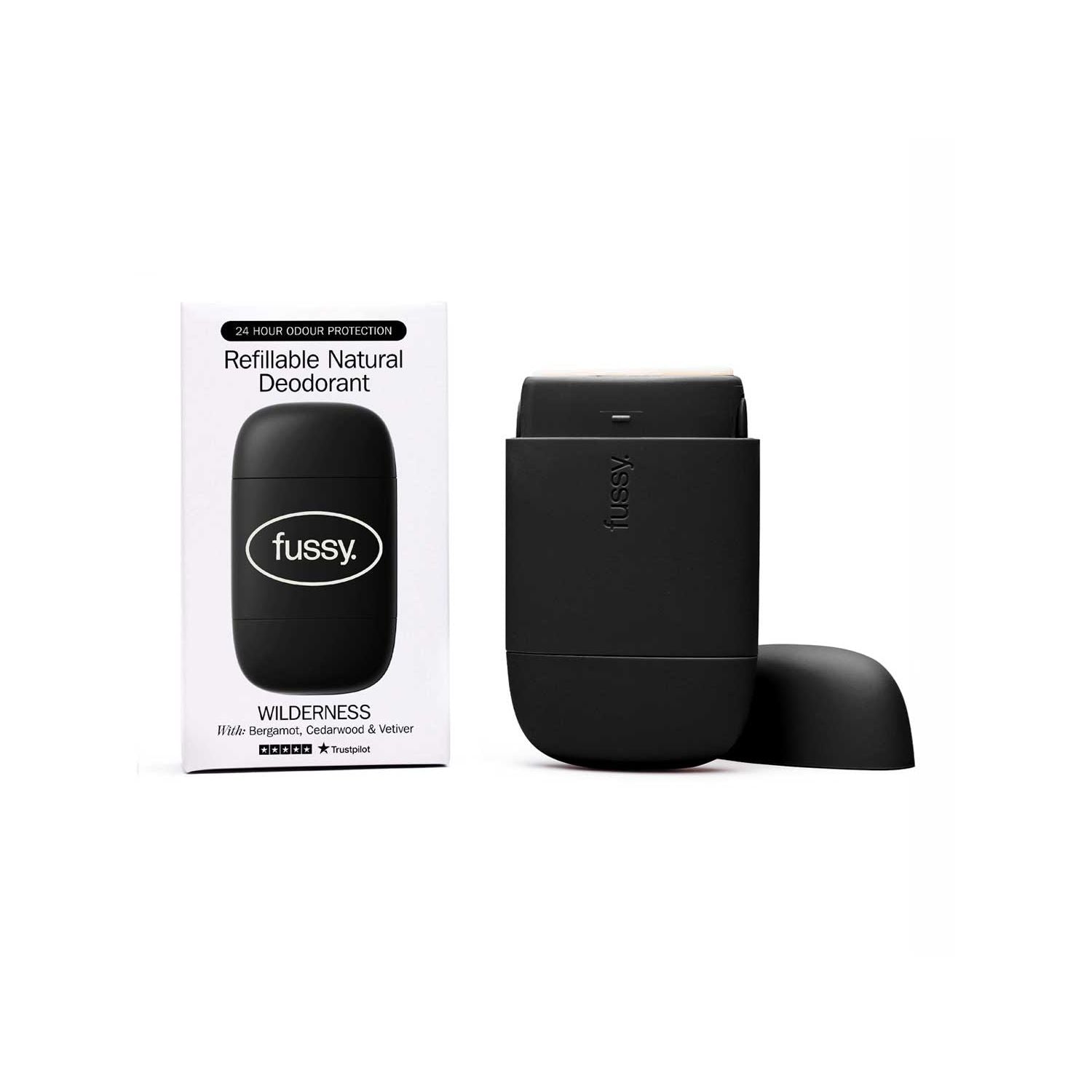 Fussy natural deodorant wilderness scent 40g - British product