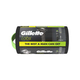 Gillette Labs exfoliating razor gift set with blades and stand (British brand)