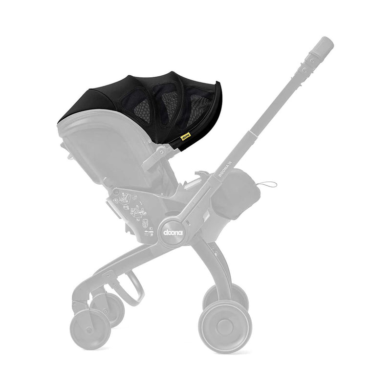 Doona X Summer Canopy Nitro Black, imported from the UK