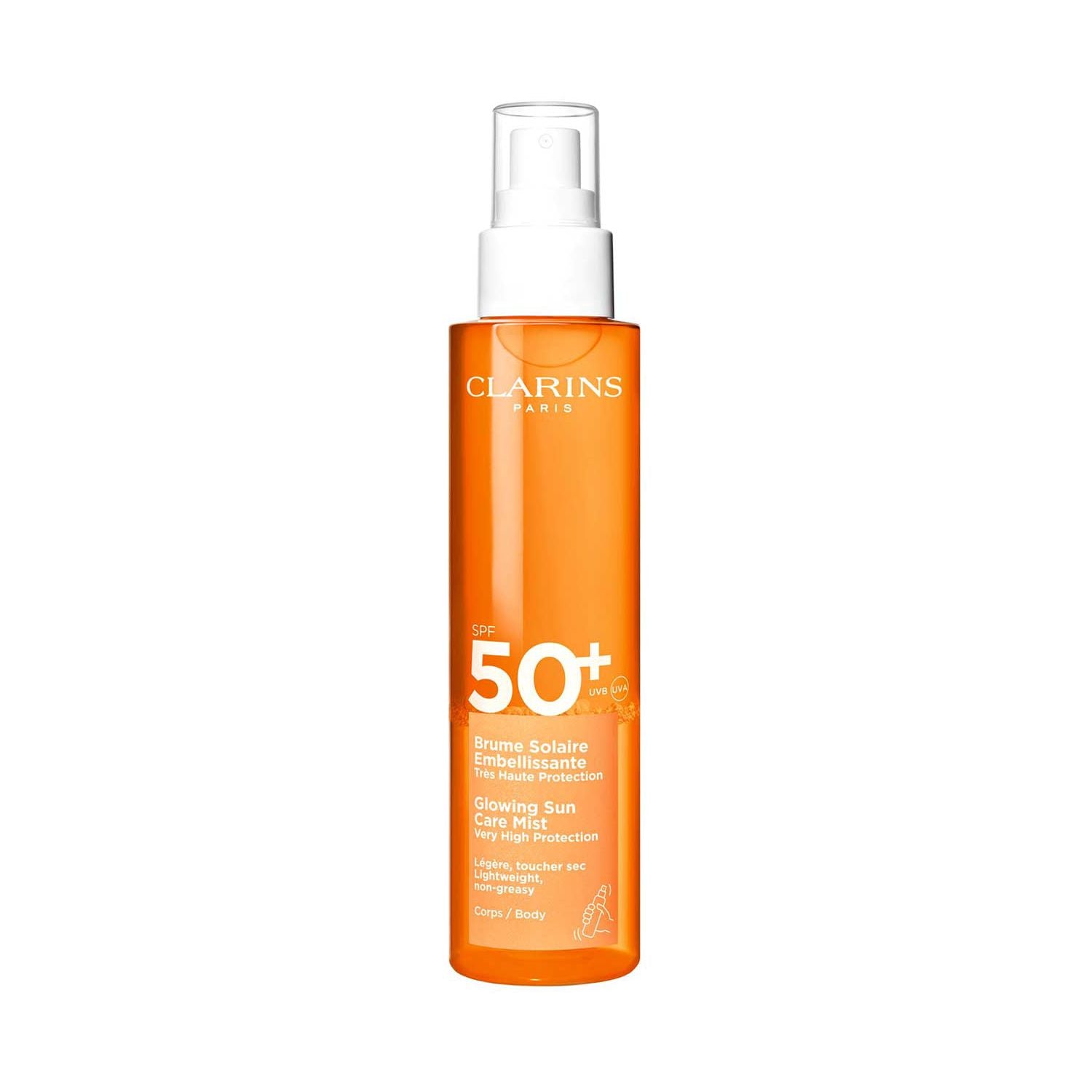 Clarins Sun Care Body Water Mist SPF50+ 150ml (British brand)