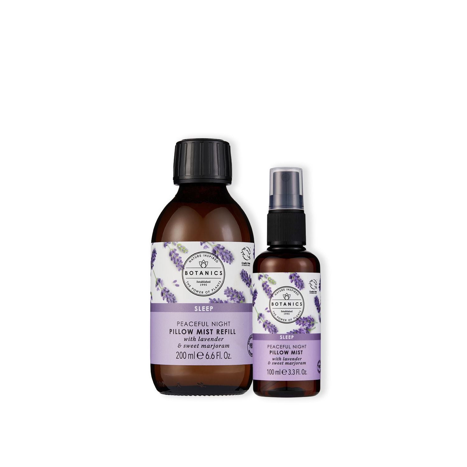 Botanics pillow mist lavender bundle 200ml refill - British product