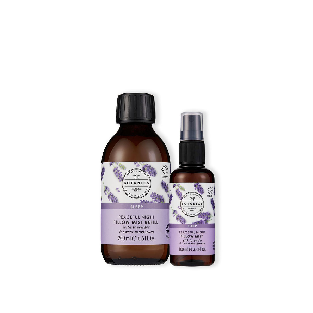 Botanics pillow mist lavender bundle 200ml refill - British product