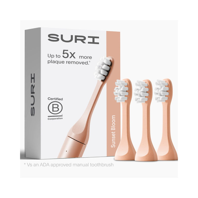 SURI toothbrush heads Sunset Bloom 3-pack, UK version