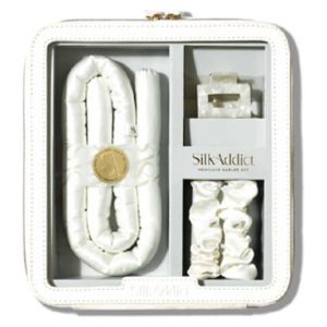 Silk Addict heatless curler set ivory (British brand)