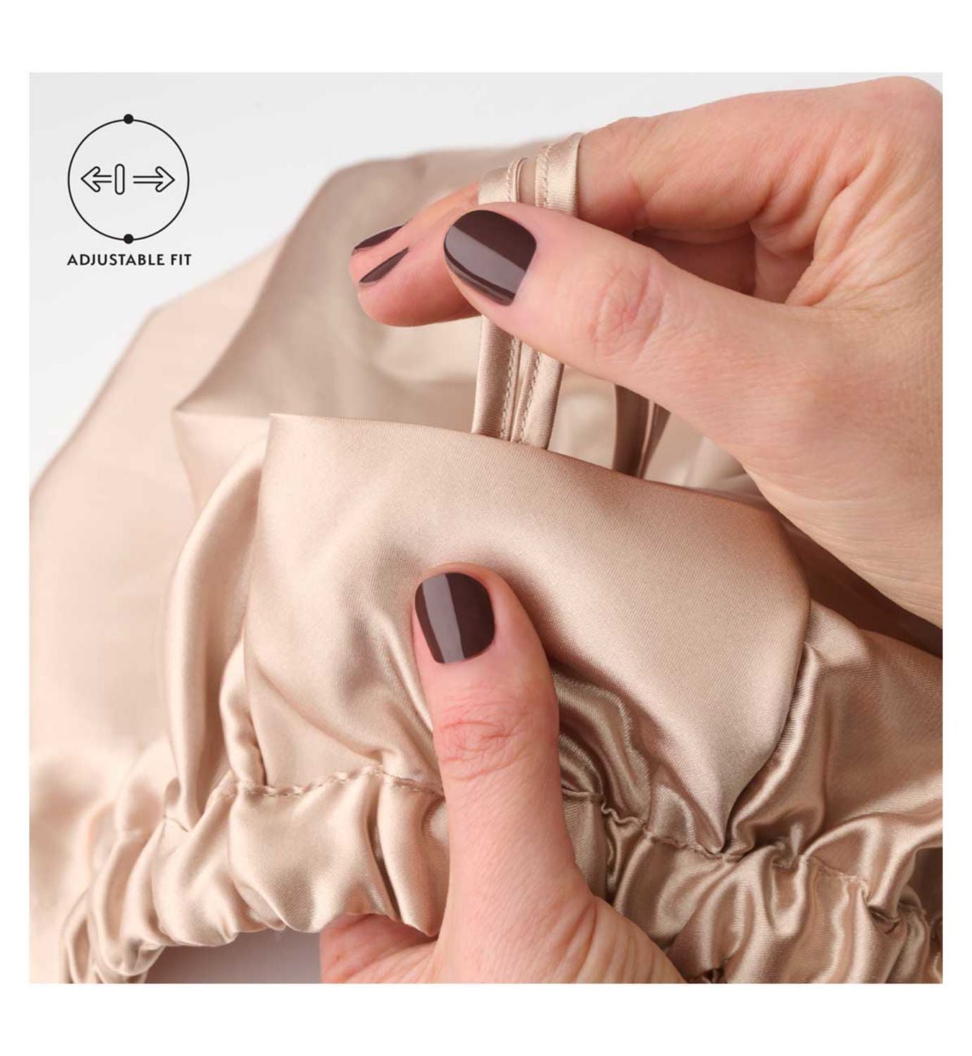 Silver Cloud hair wrap infused with silver ions - caramel - British product