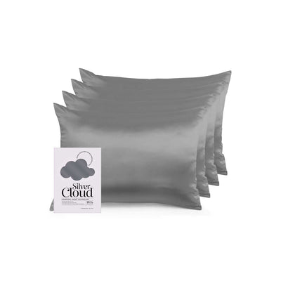 Boots Silver Cloud Satin Pillowcase Charcoal Silver Ion 4 Pack- Buy online at McGrocer