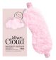 Silver Cloud Rosa flauschige Augenmaske und Kissenbezug-Set Beauty Sleep Satin Infused