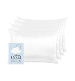 Silver Cloud White Satin Pillowcase Four Pack