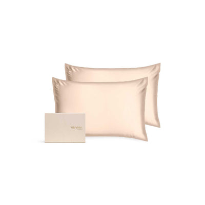 Boots Silk Addict 100% Mulberry Silk Pillowcase Caramel Twinpack 75x50cm- Buy online at McGrocer