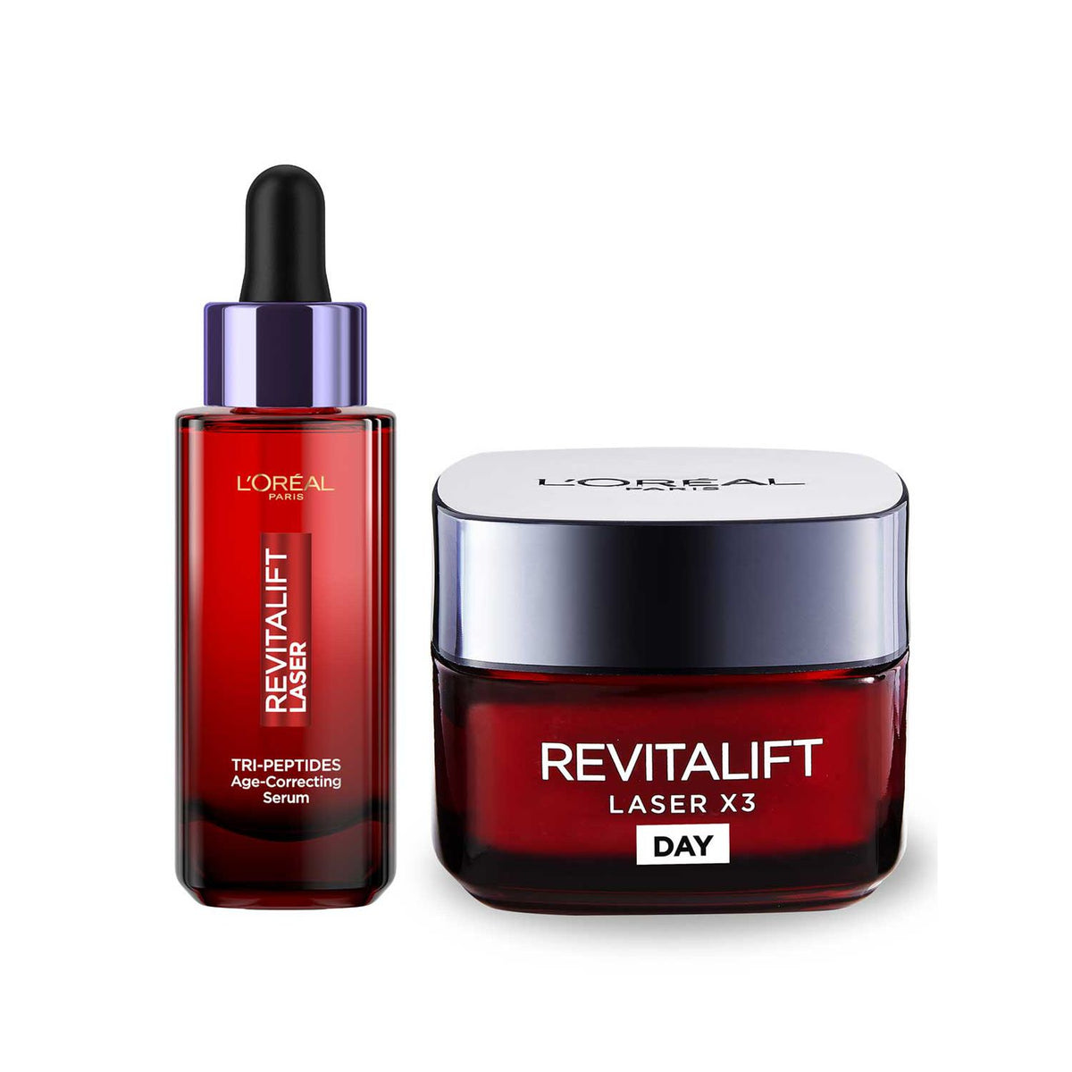 L'Oreal Revitalift Laser Serum & Cream Bundle, imported from the UK