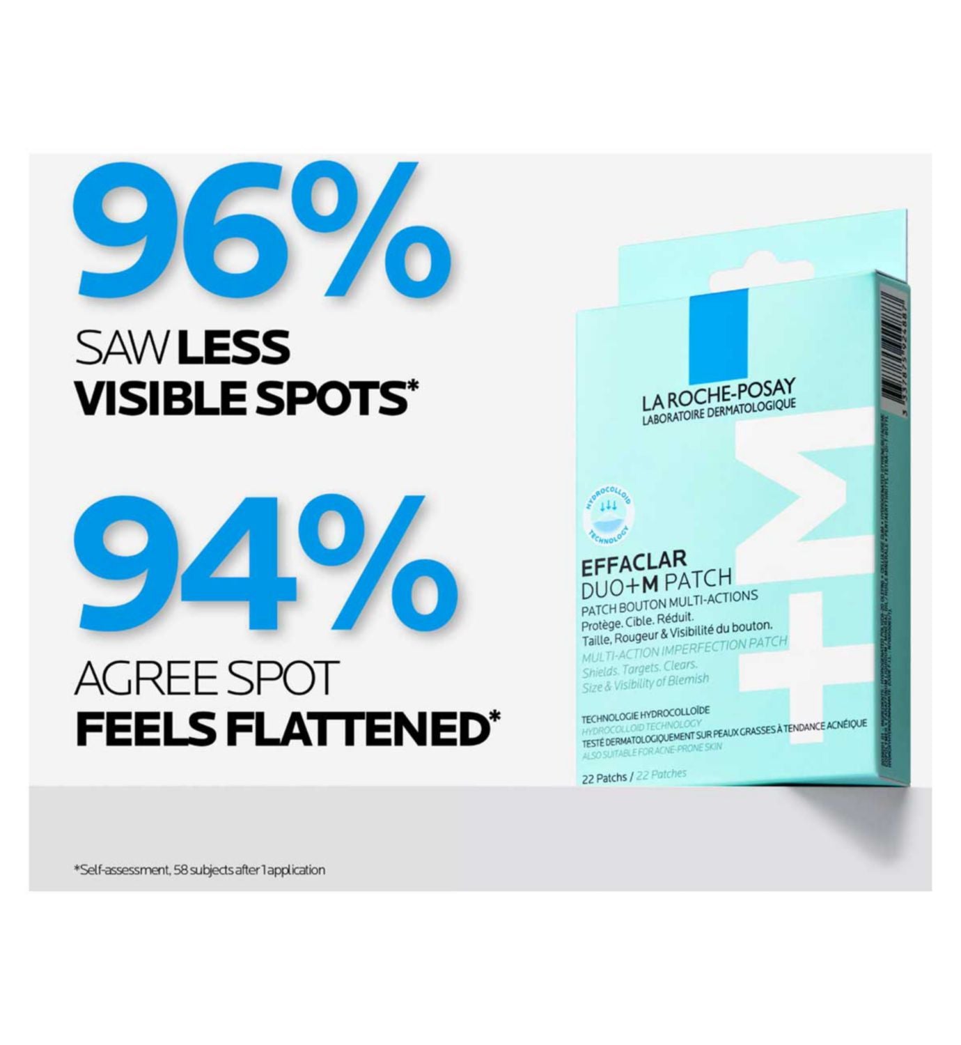 La Roche Posay Effaclar Duo+M spot patches 22 patches (British brand)