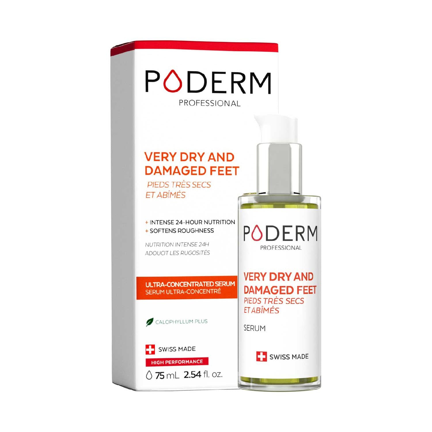 PODERM foot repairing serum 75ml - British product