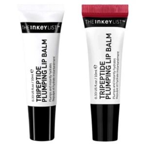 The Inkey List Tripeptide Clear and Berry lip balm duo (British brand)