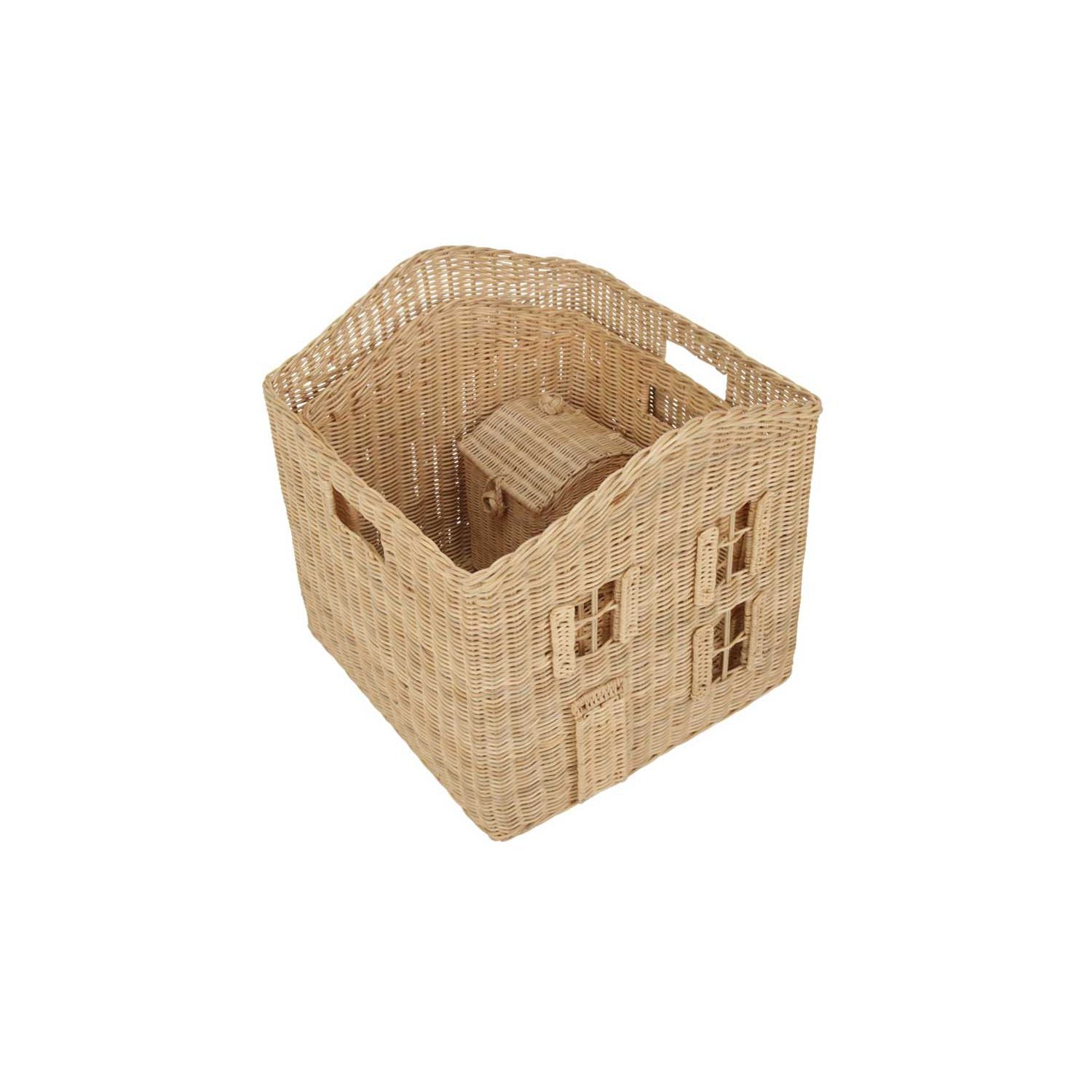 CuddleCo rattan storage baskets set of three (British brand)