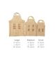 CuddleCo natural rattan storage baskets set of 3 - British product