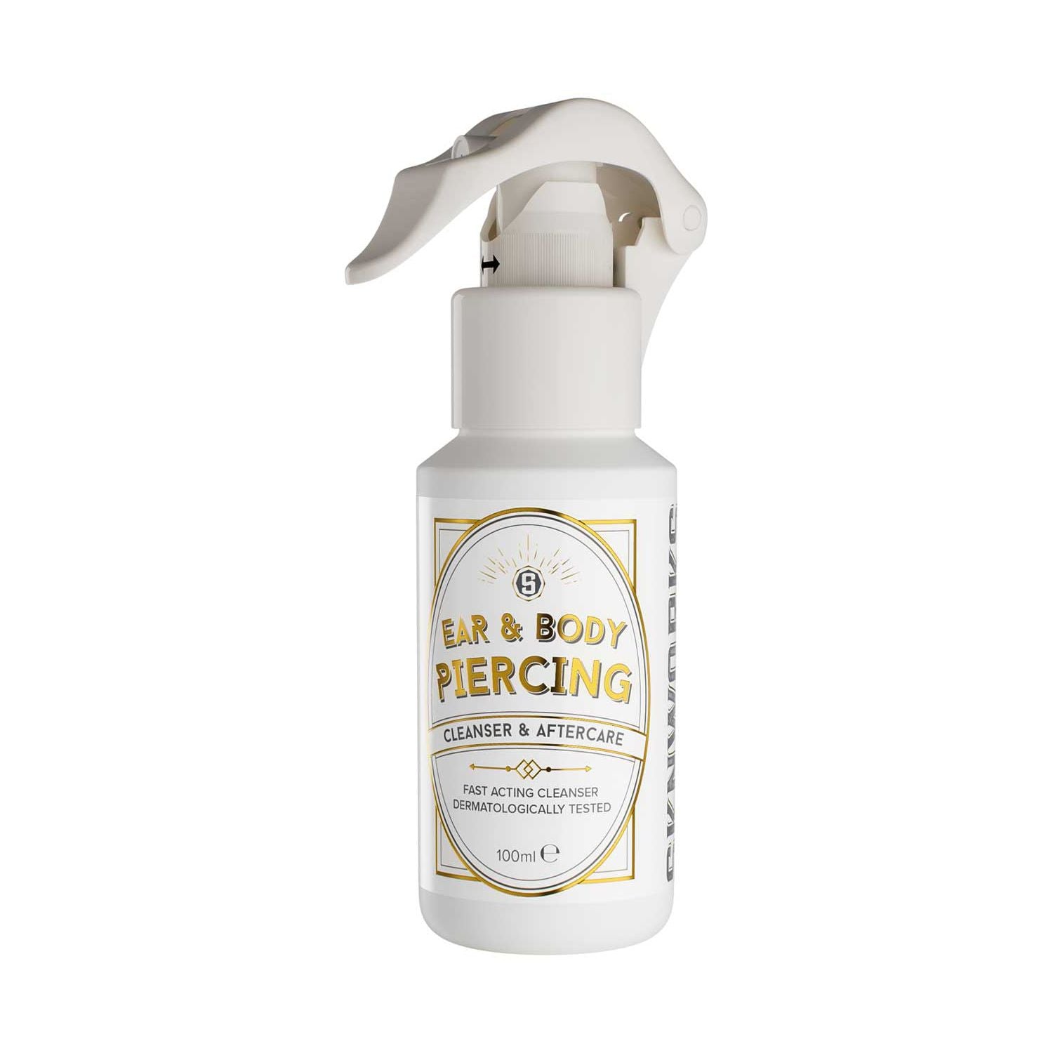 Sknworks ear and body piercing aftercare solution 100ml (British brand)