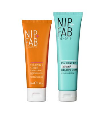 NipFab Hyaluronic Cream Cleanser  Vit C Scrub