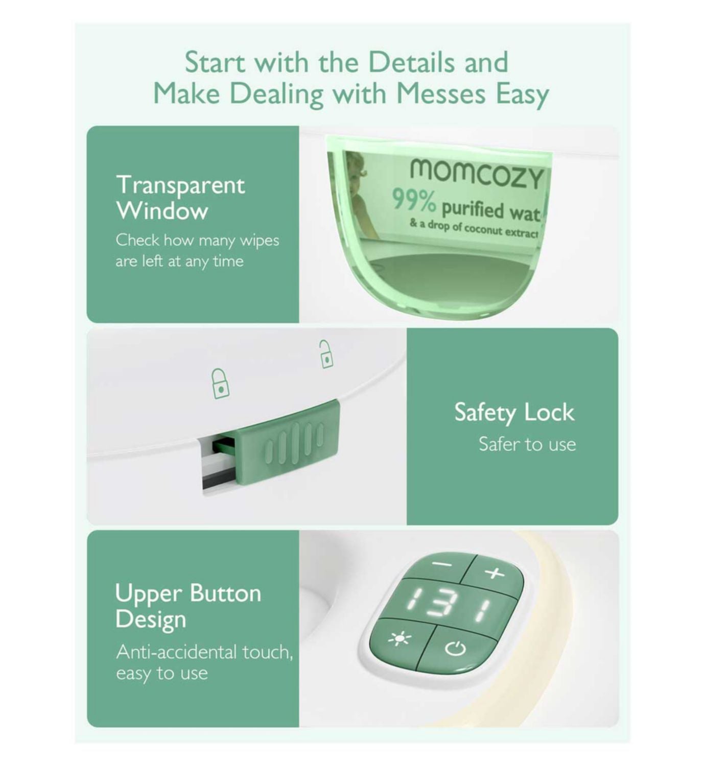 Momcozy Baby Wipe Warmer (British brand)