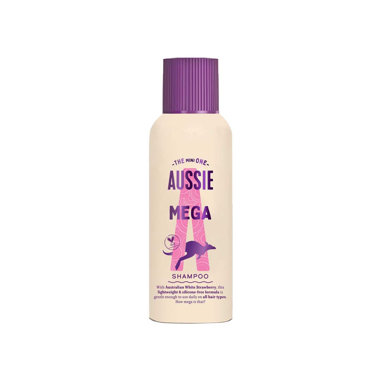 Aussie Mighty Mega Shampoo white strawberry 400ml - British product