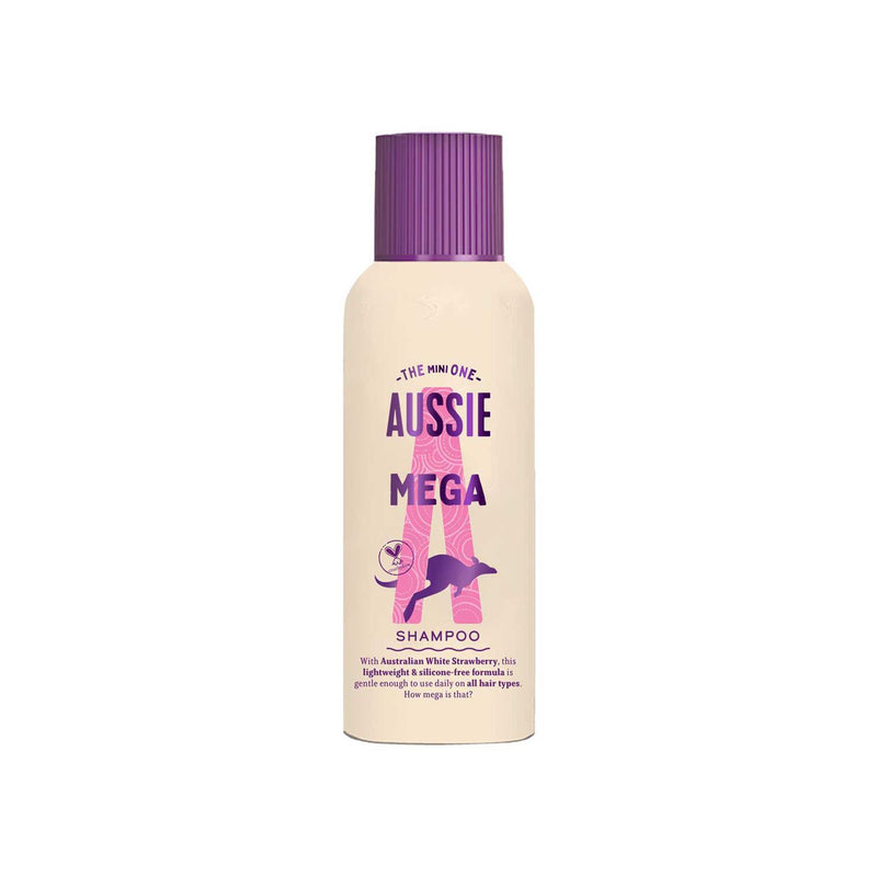 Aussie Mighty Mega Shampoo white strawberry 400ml - British product