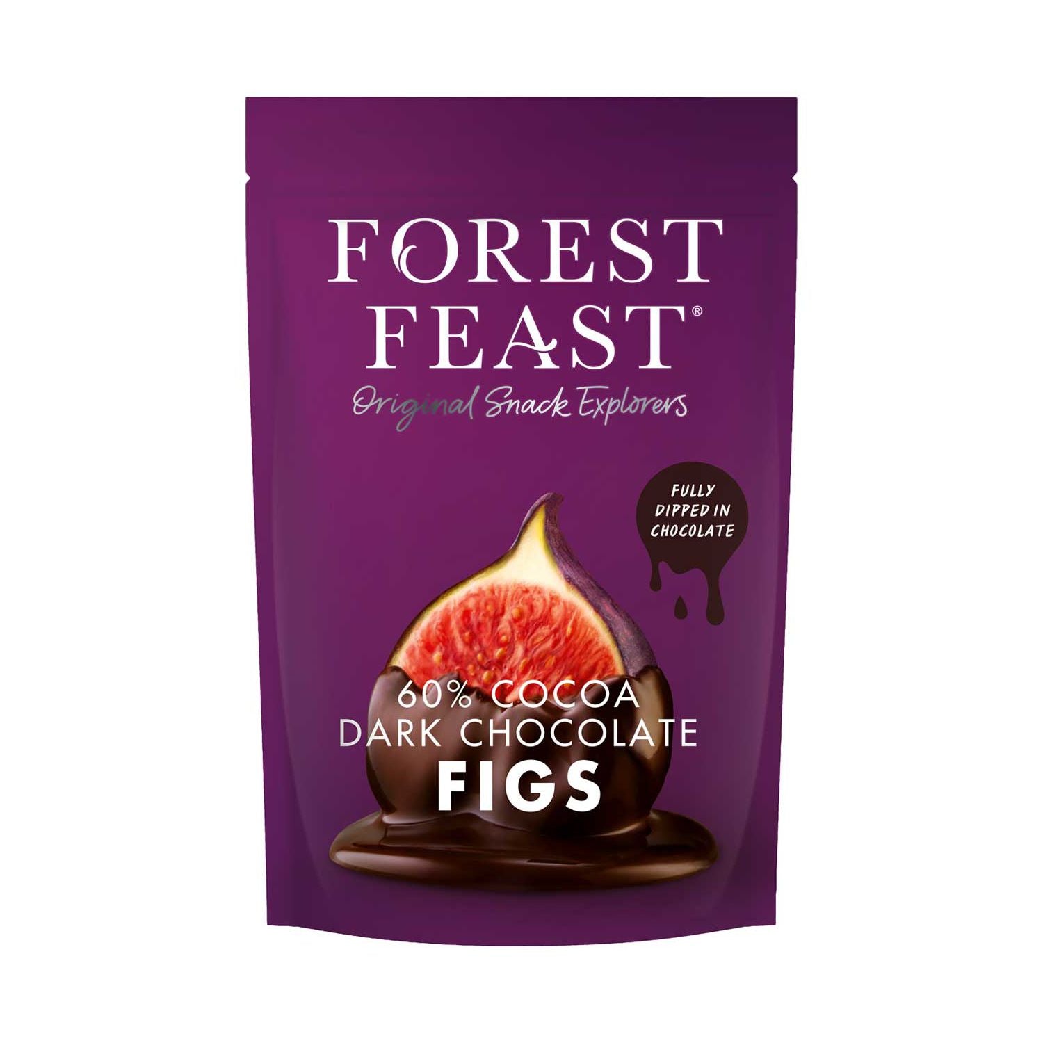 Forest Feast Belgian Dark Chocolate Figs 140g - British product