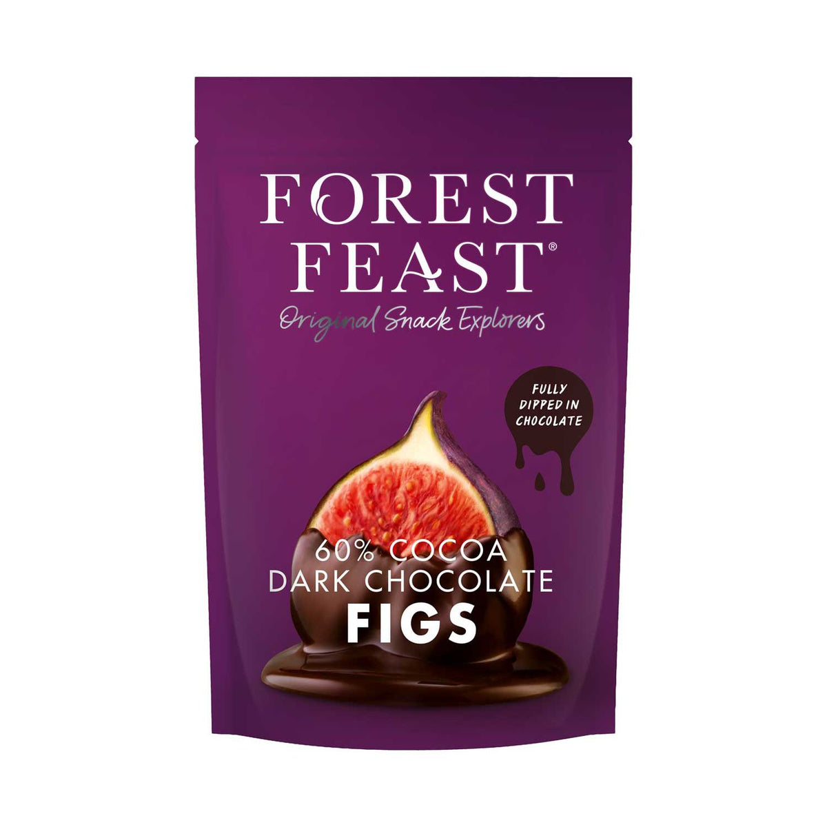 Forest Feast Belgian Dark Chocolate Figs 140g - British product