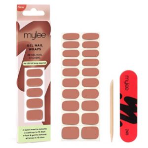 Mylee Gel-Nagelwickel Naturally Darling Britische Maniküre 20 Wickel