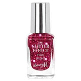 Barry M glitter effect nail paint fuchsia fiesta 10ml - British product